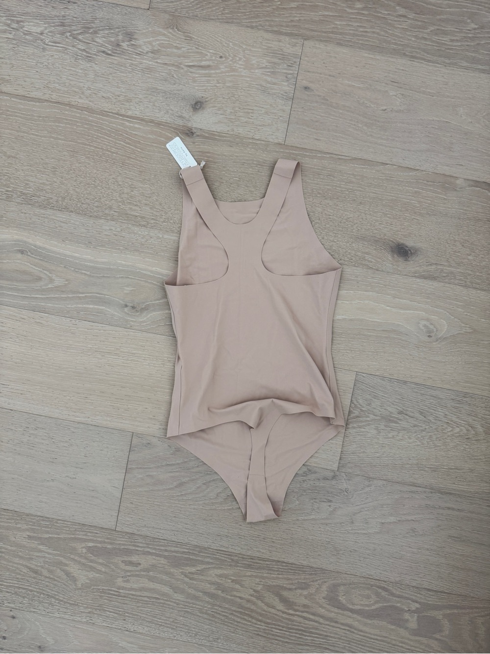 Aerie Women’s One Piece Bodysuit Beige Solid Size M Mild Compression Wireless - Picture 2 of 3